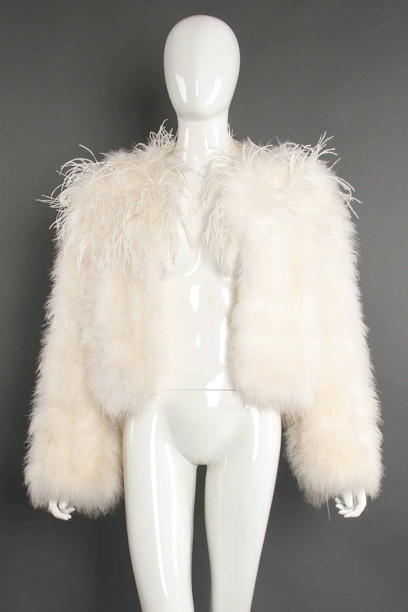 Chubby Marabou & Ostrich Jacket - Image 4