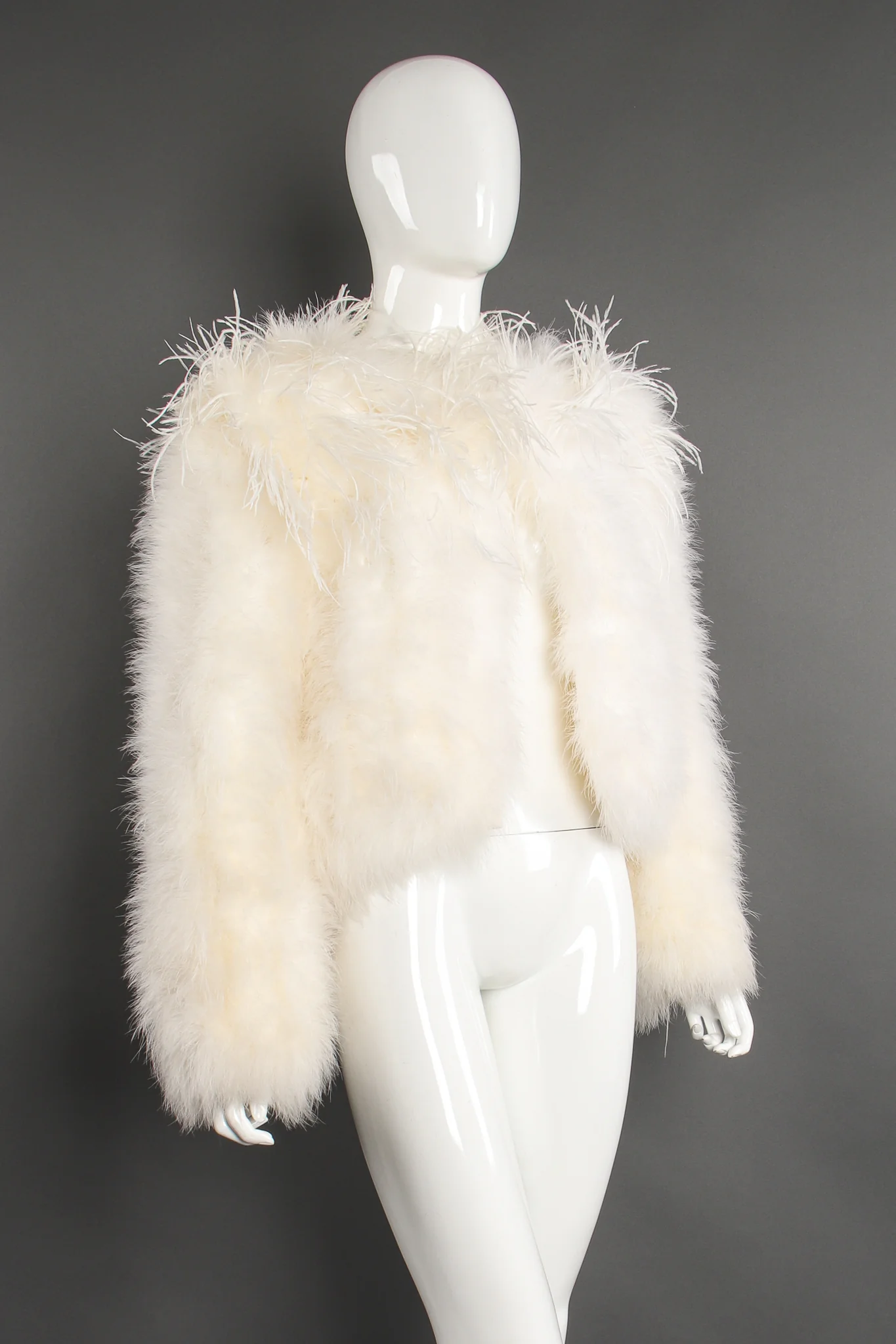 Chubby Marabou & Ostrich Jacket - Image 5