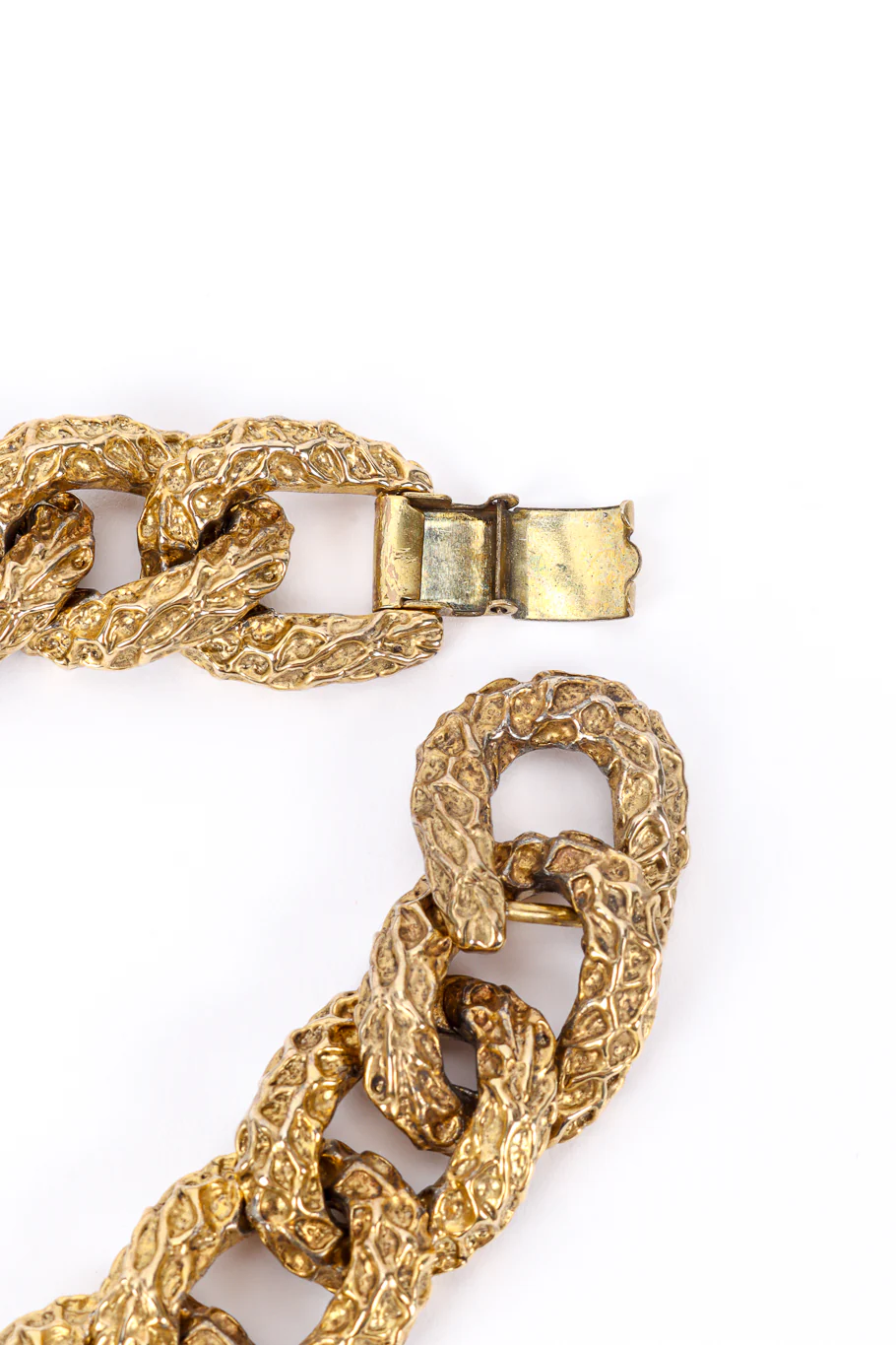 Chunky Curb Link Cabochon Necklace - Image 6