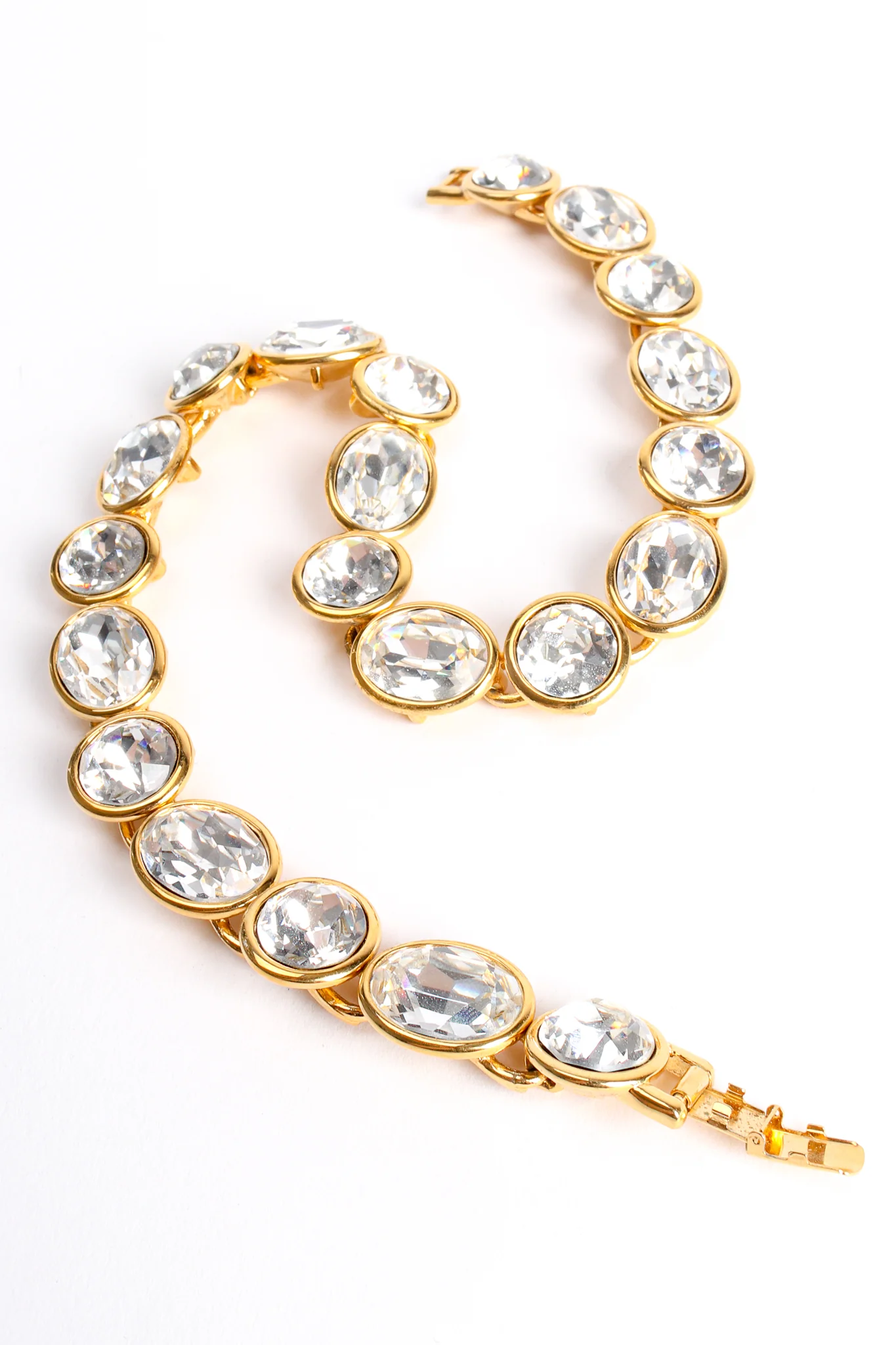 Chunky Cut Crystal Collar Necklace