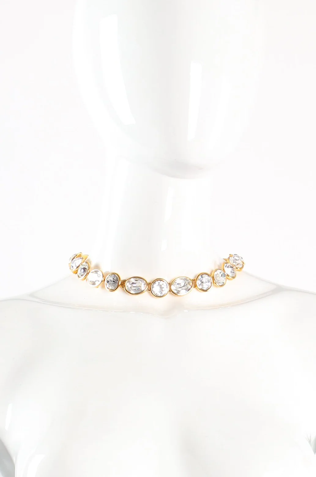 Chunky Cut Crystal Collar Necklace - Image 2