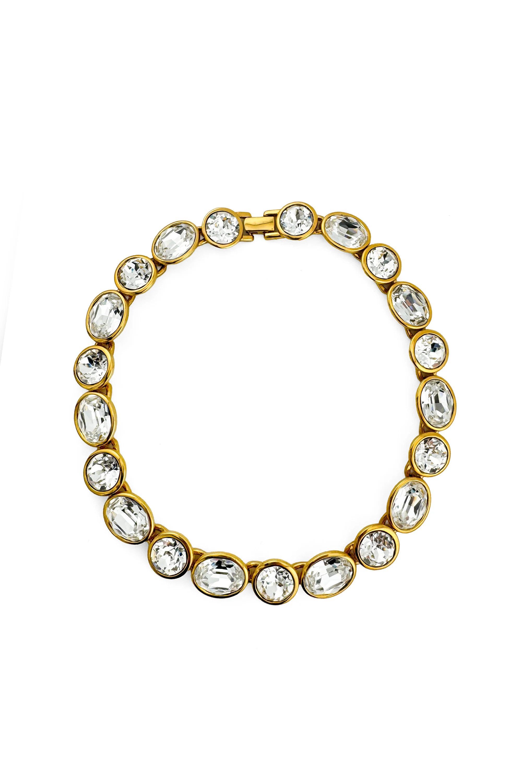 Chunky Cut Crystal Collar Necklace III