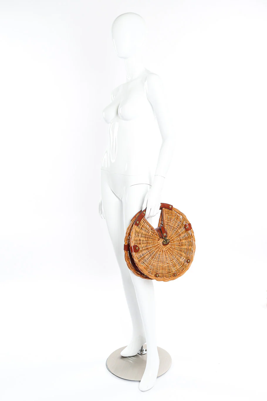 Circular Wicker Bag - Image 2