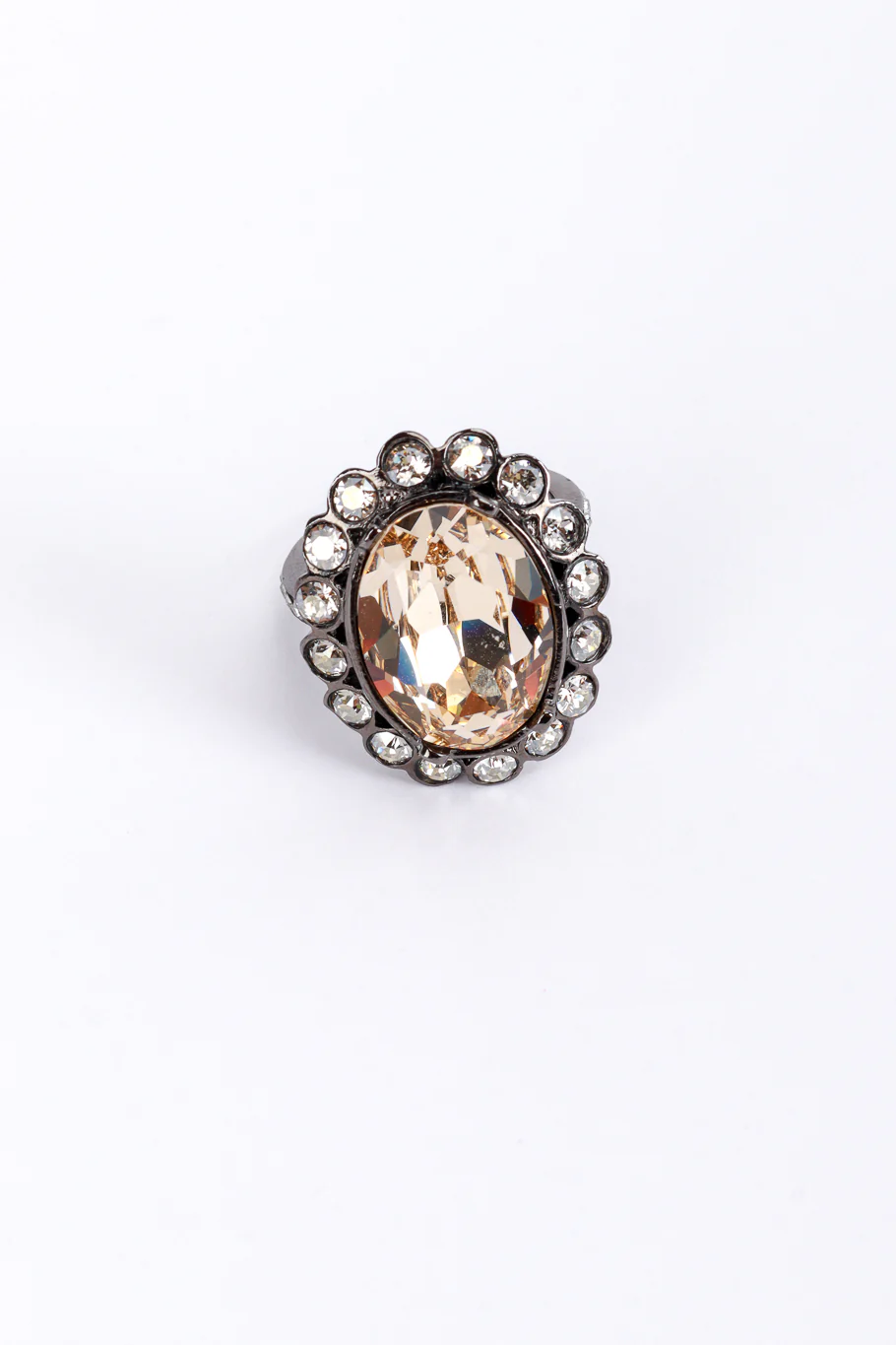 Classic Crystal Cocktail Ring