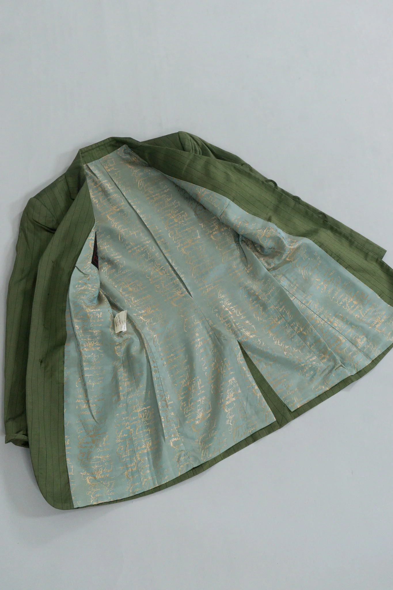 Classique Pinstripe Silk Jacket - Image 8