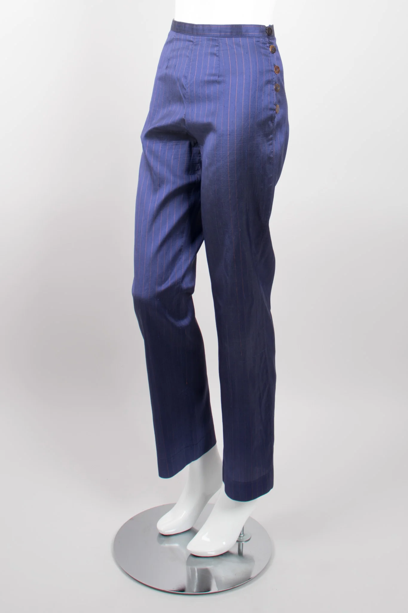 Classique Pinstripe Silk Jacket & Pant Set - Image 13