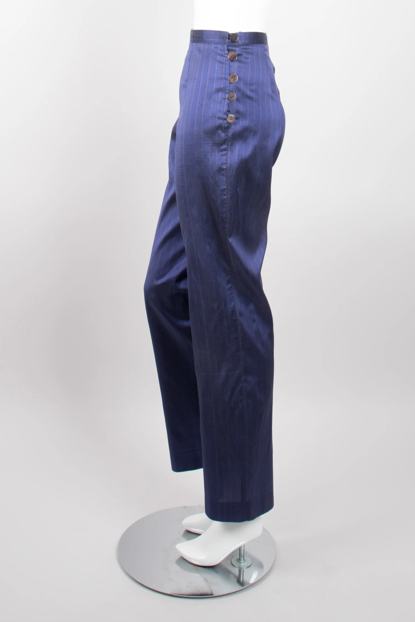Classique Pinstripe Silk Jacket & Pant Set - Image 14