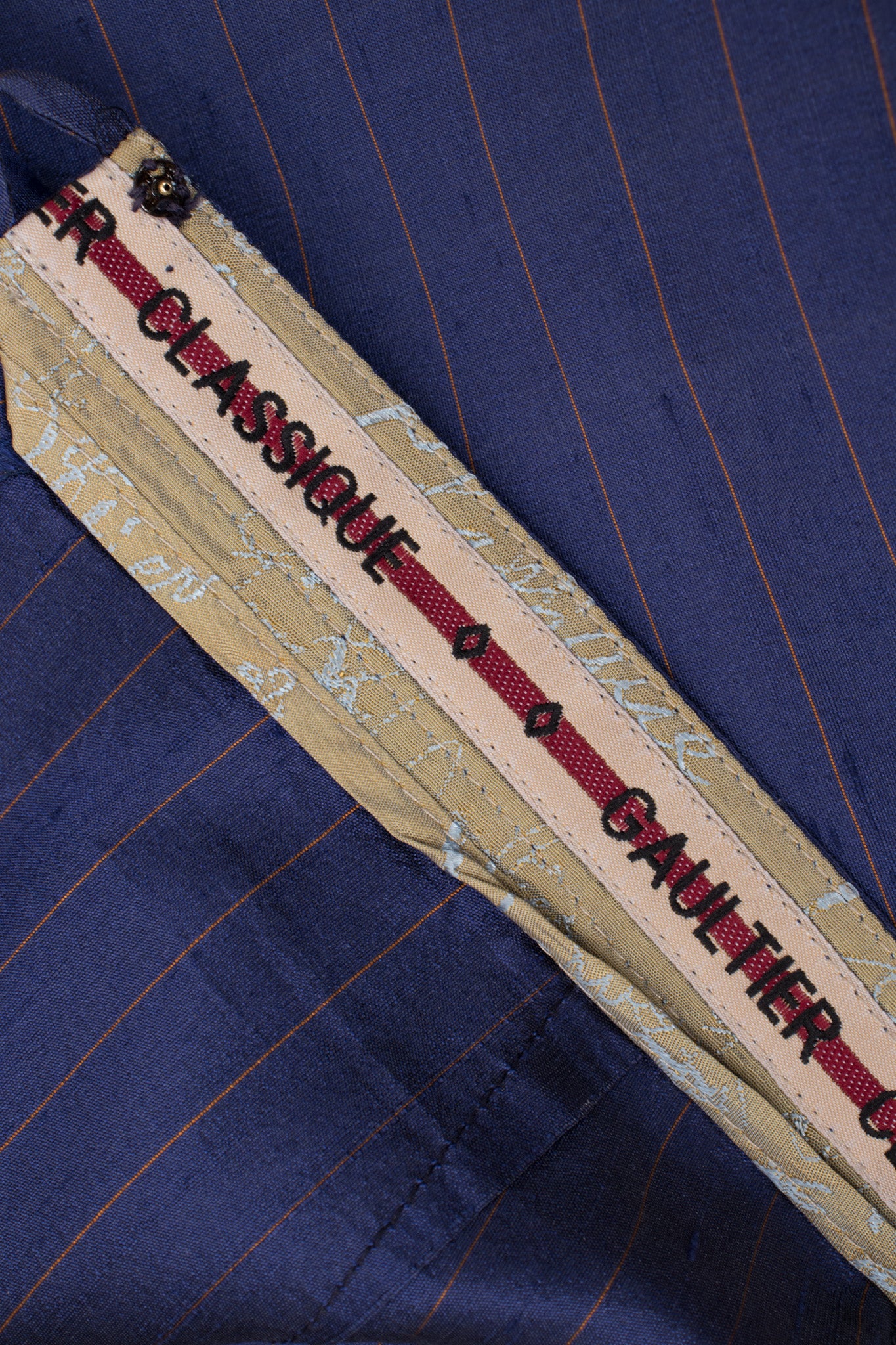 Classique Pinstripe Silk Jacket & Pant Set - Image 19