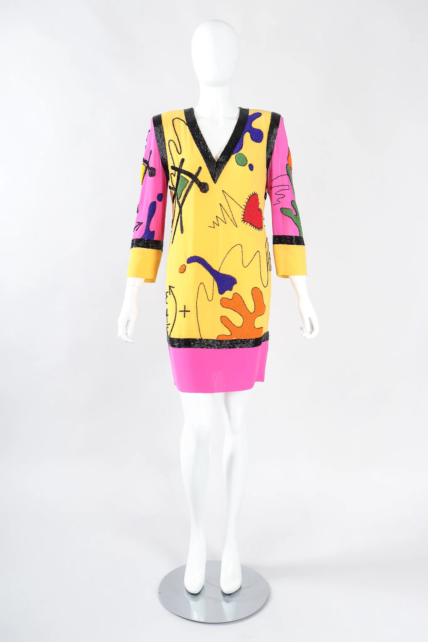 Classroom Doodle Colorblock Dress - Image 3