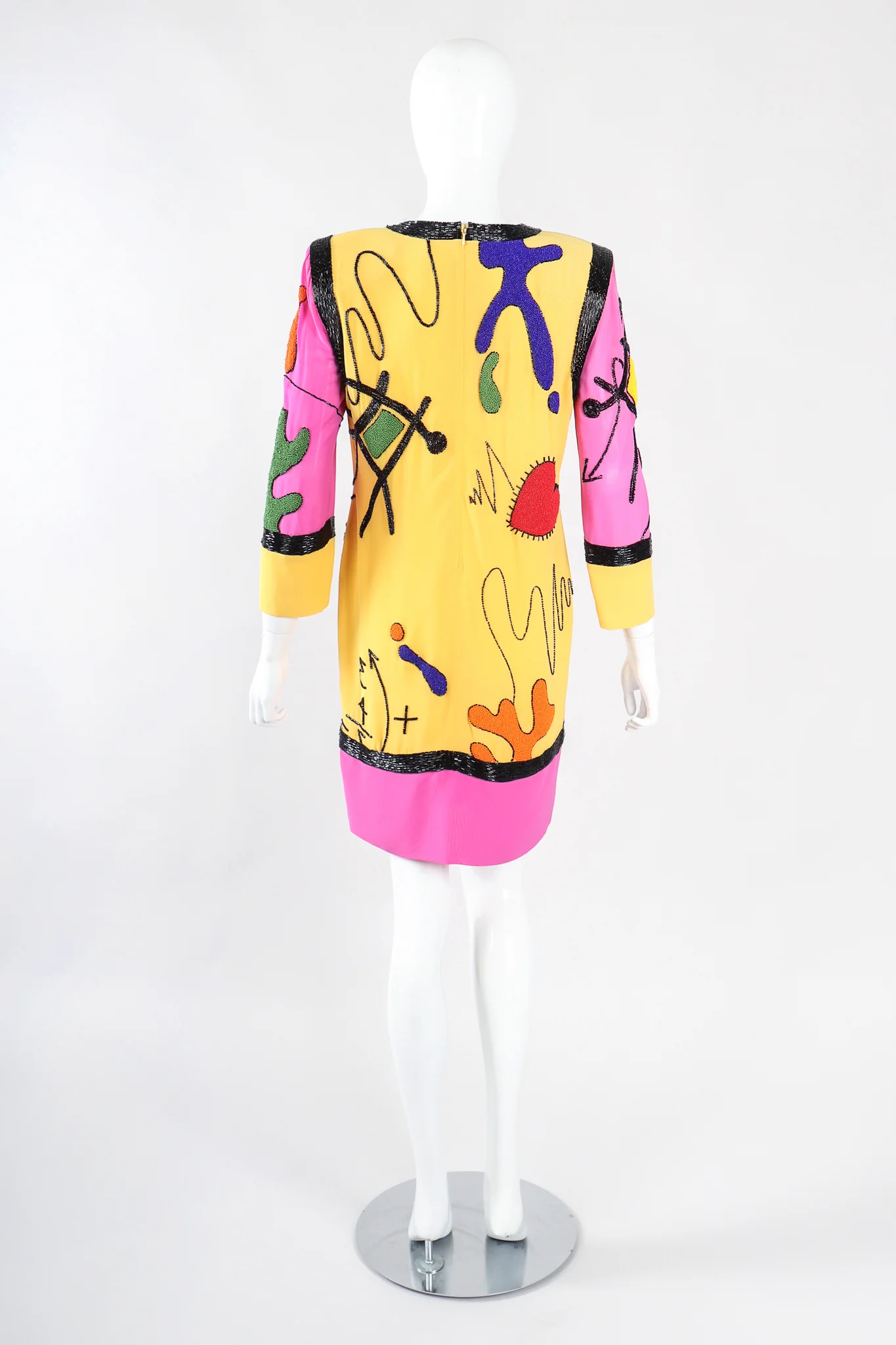 Classroom Doodle Colorblock Dress - Image 4