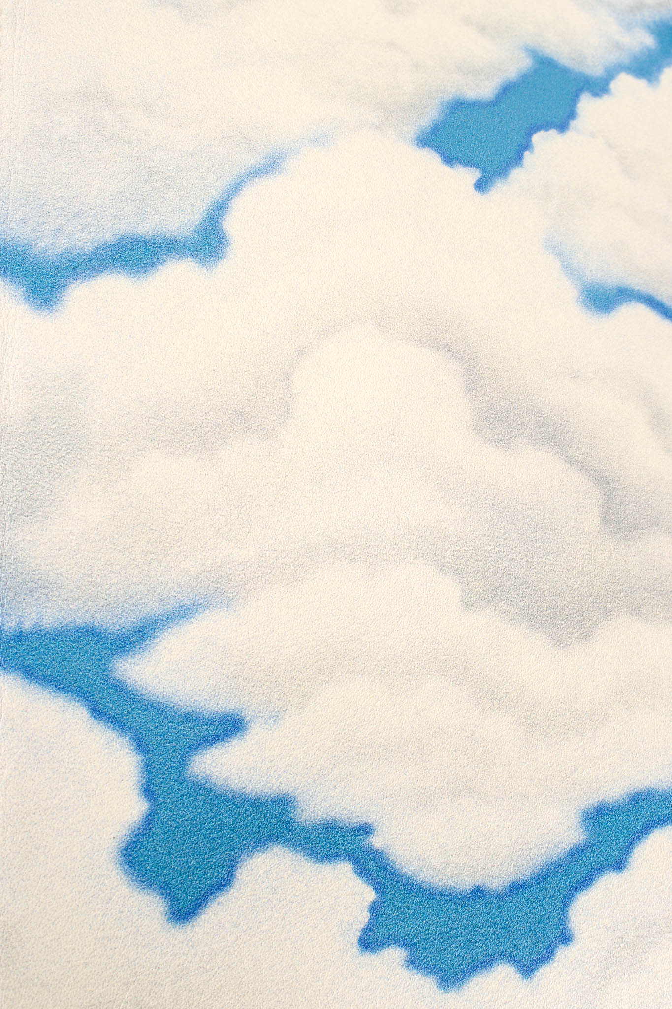 2017 S/S Cloud Print Leather Hammock Bag - Image 11