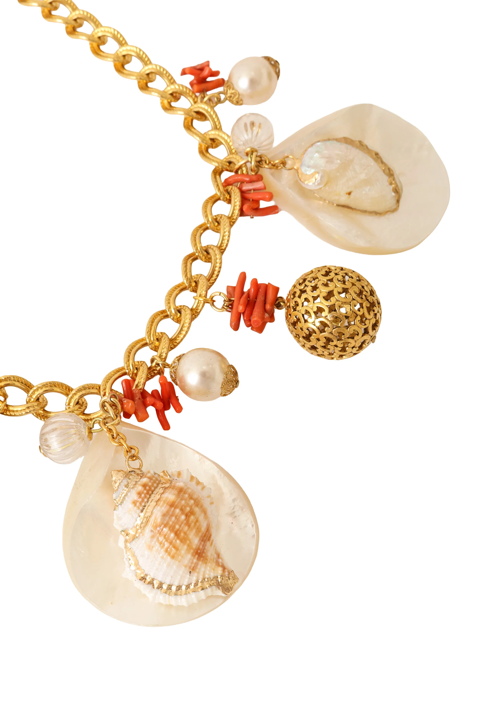 Coastal Coral Charm Necklace - Image 3