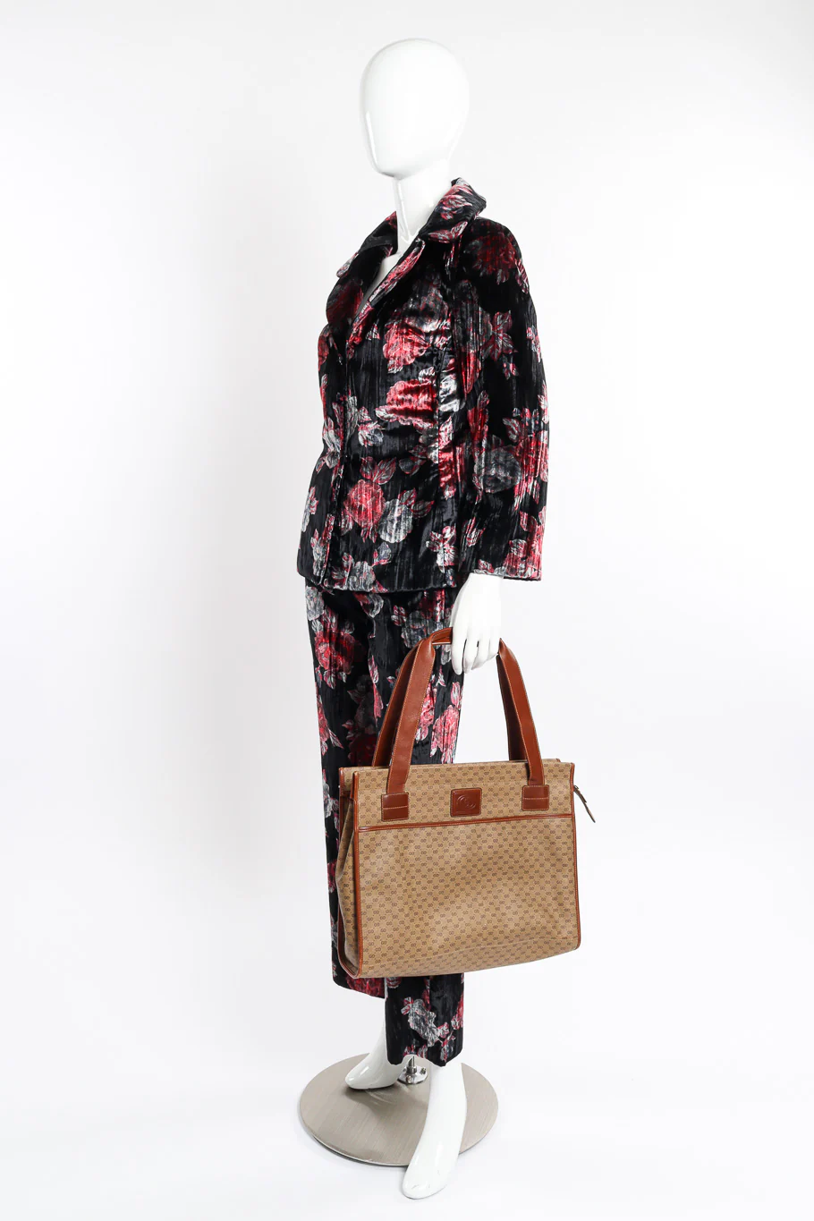 Coated Canvas & Leather GG Tote - Image 2