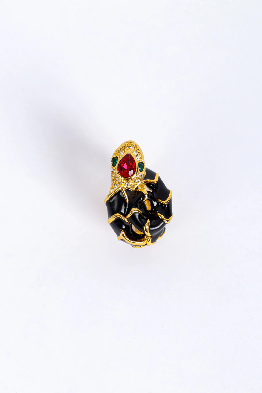 Coiled Snake Cocktail Ring - Image 5