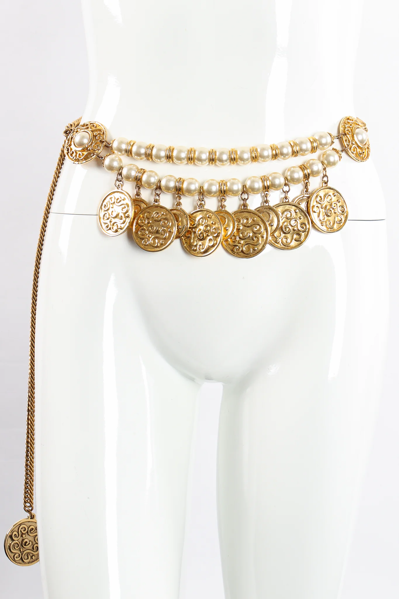 Coin & Pearl Chain Belt - Image 2