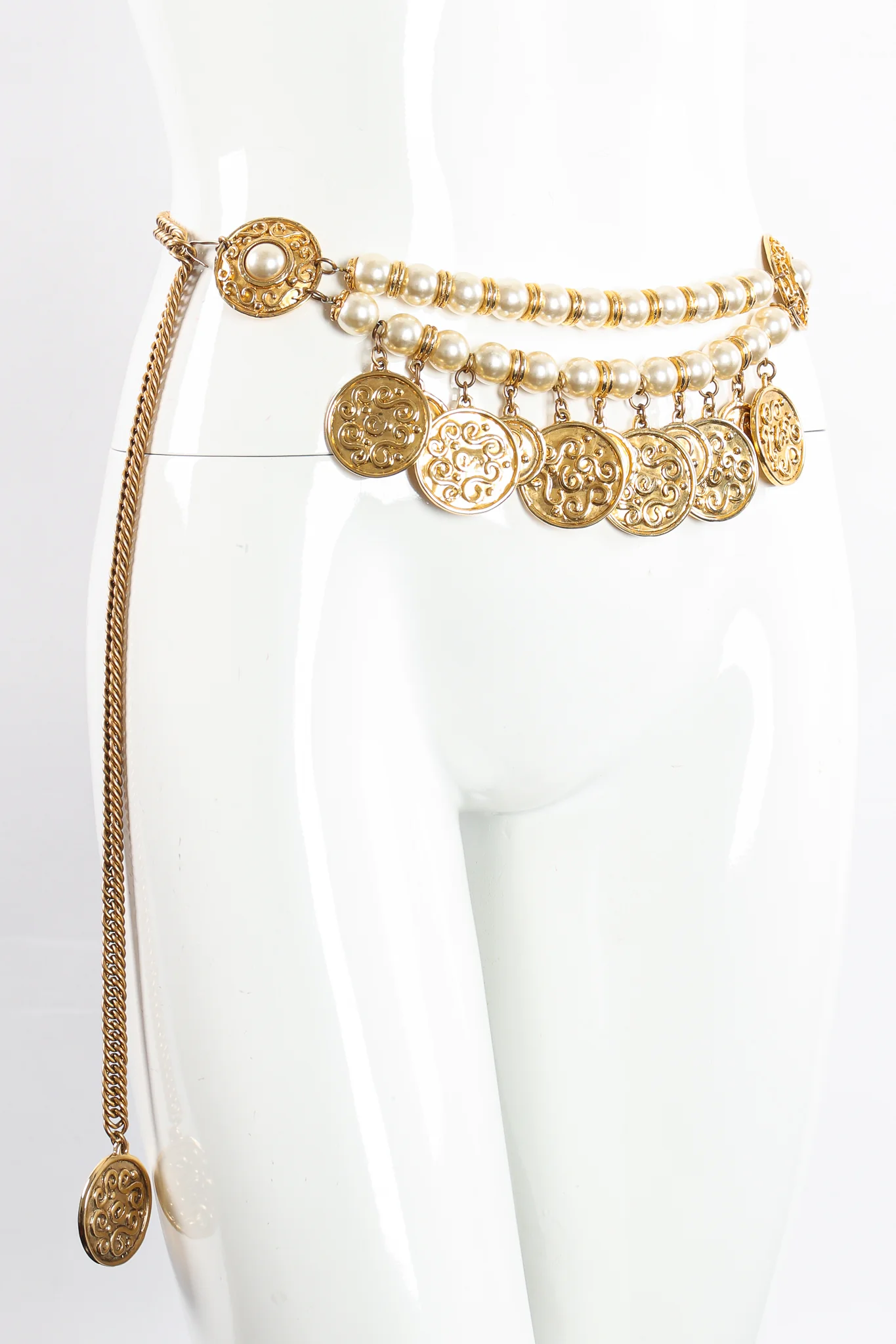 Coin & Pearl Chain Belt - Image 3