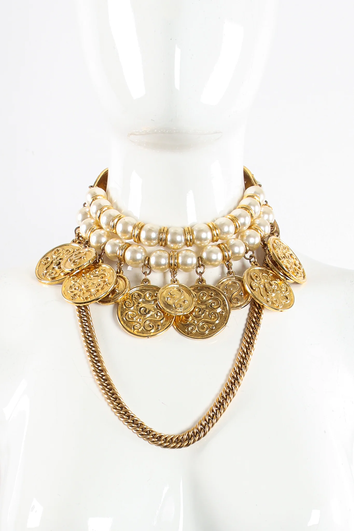 Coin & Pearl Chain Belt - Image 4