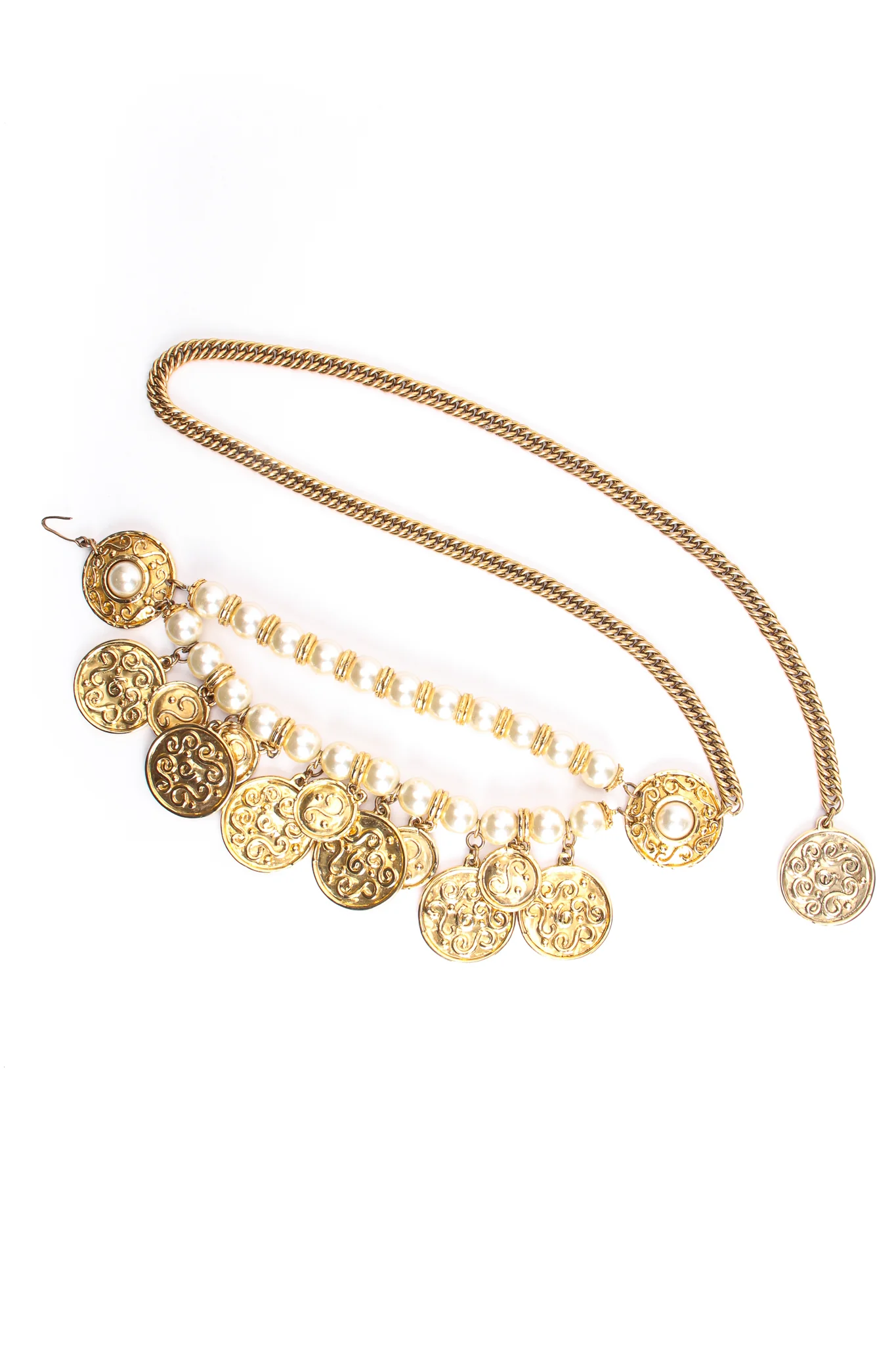 Coin & Pearl Chain Belt - Image 5