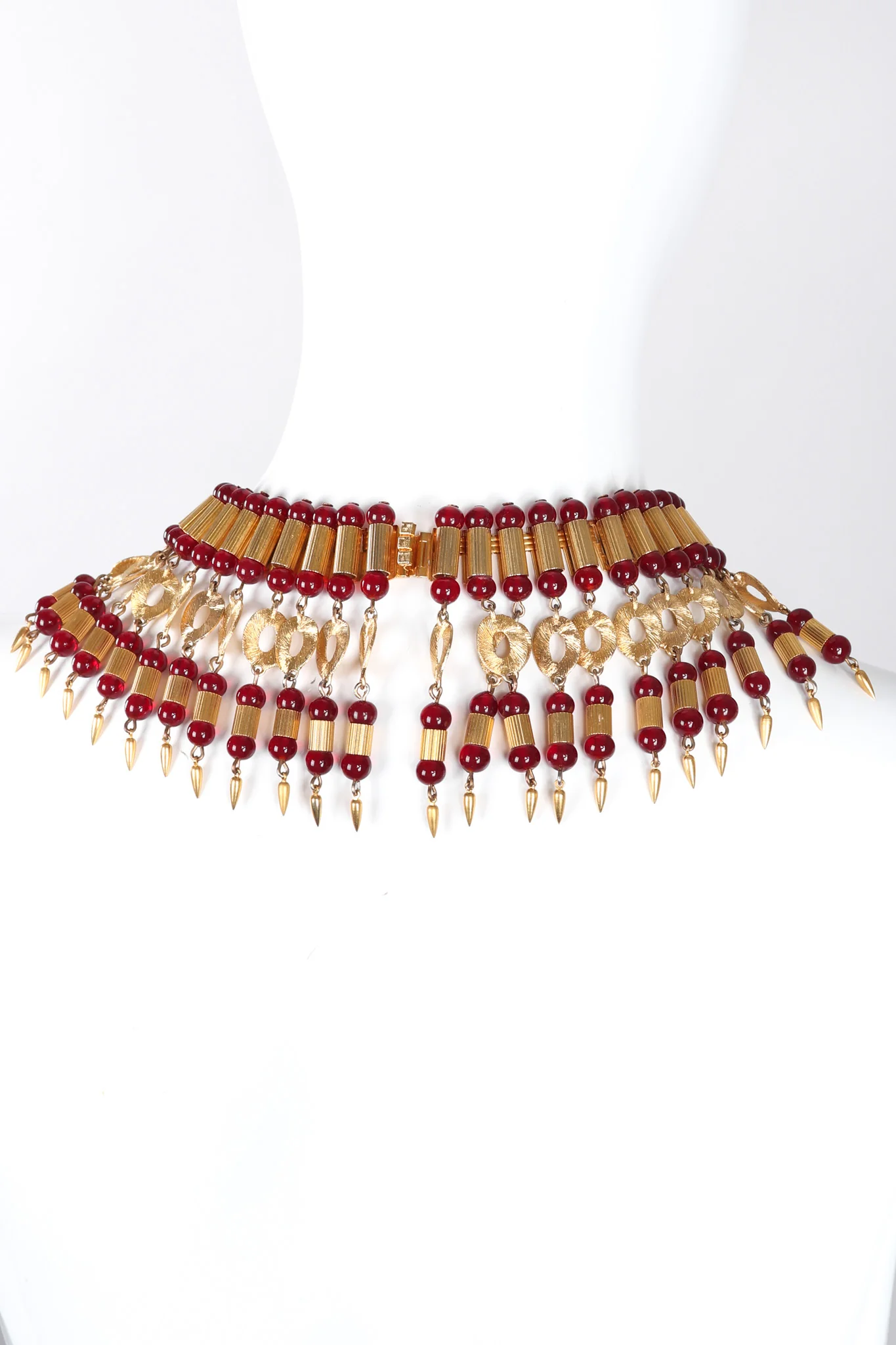 Bead Collar Necklace and Earring Set - Image 3