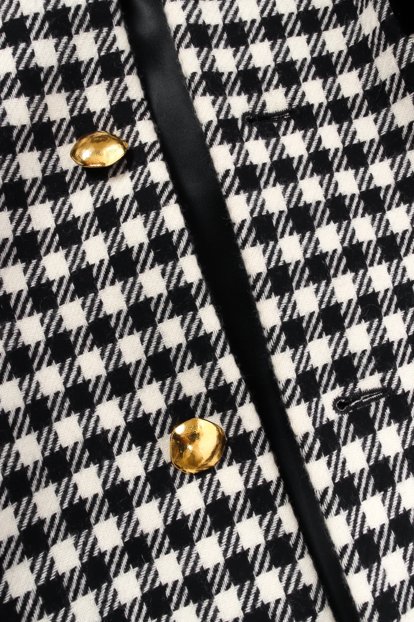 Collarless Houndstooth Jacket - Image 6