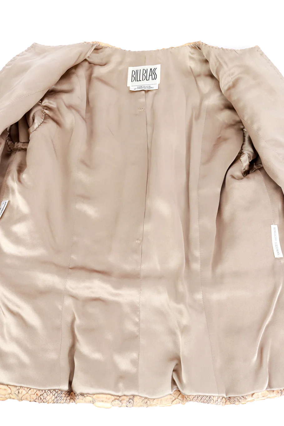 Collarless Python Jacket - Image 5