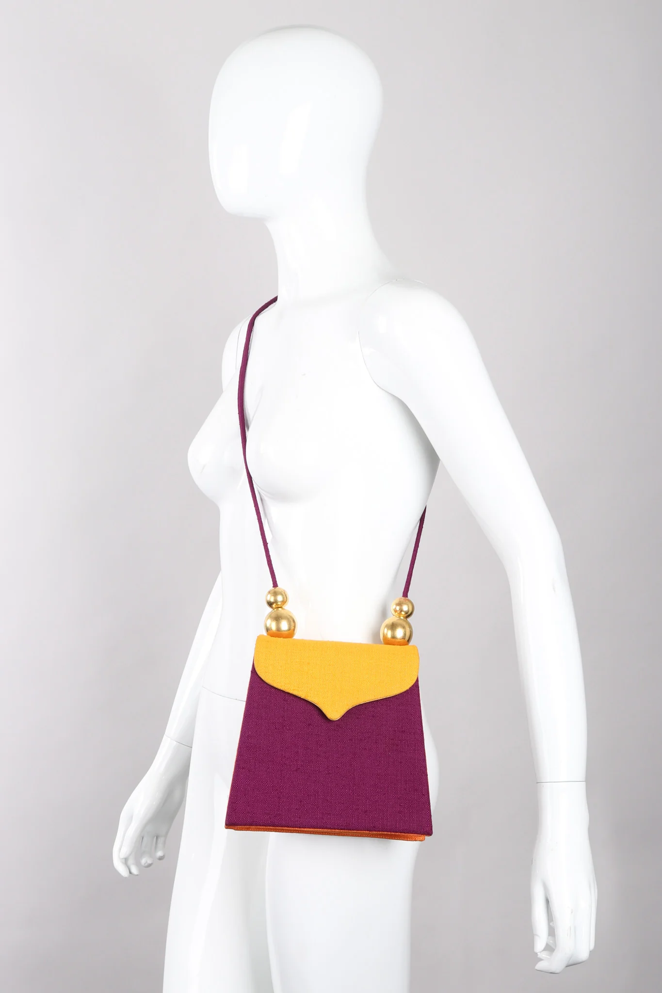 Color Block Fabric Bag - Image 12
