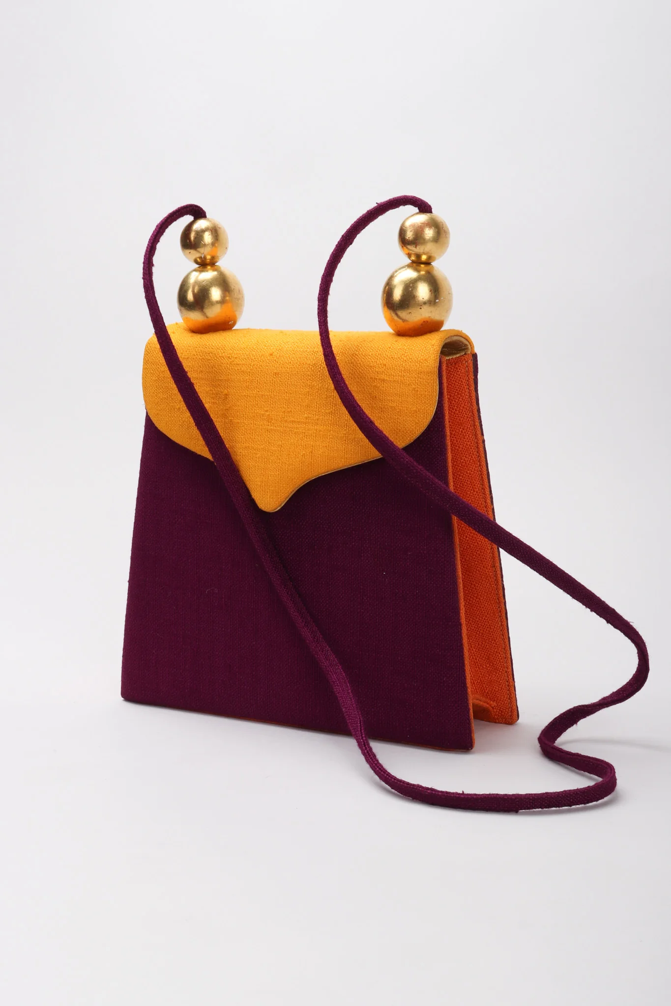 Color Block Fabric Bag - Image 5