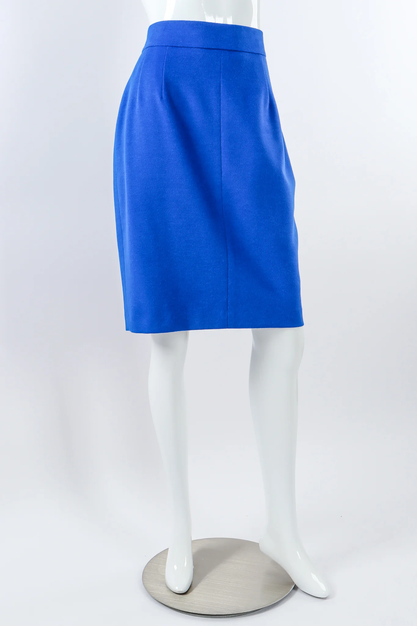 Satin Contrast Blazer & Skirt Set - Image 10
