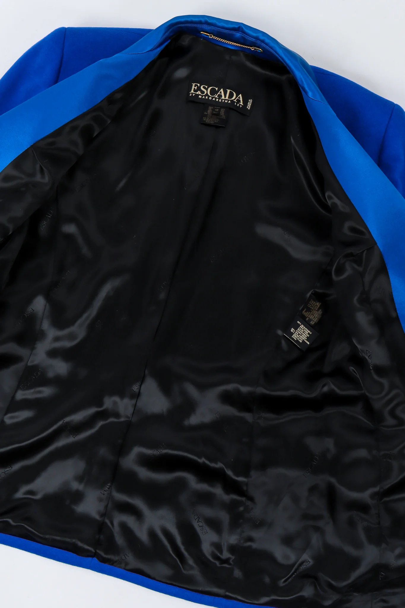 Satin Contrast Blazer & Skirt Set - Image 17