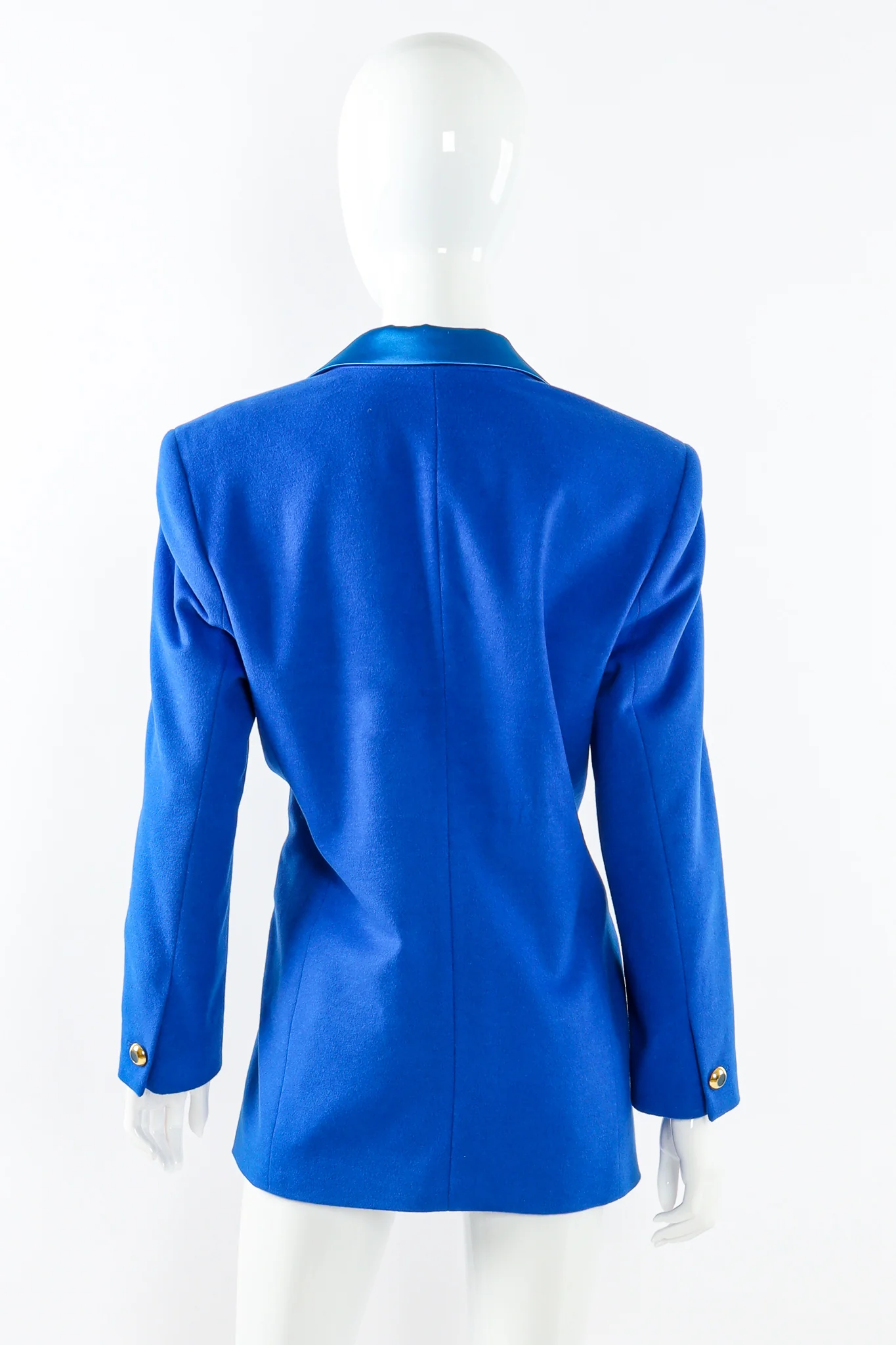 Satin Contrast Blazer & Skirt Set - Image 6