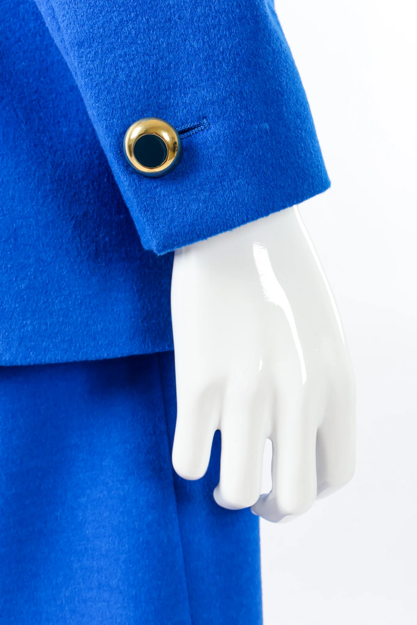 Satin Contrast Blazer & Skirt Set - Image 9