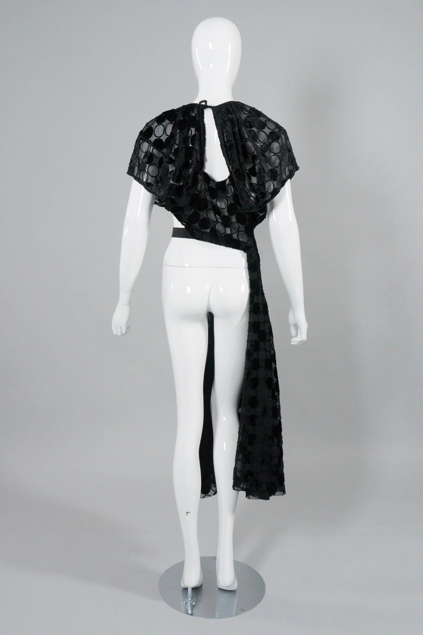 Comme des Garçons Circle Burnout Overlay Dress - Image 5