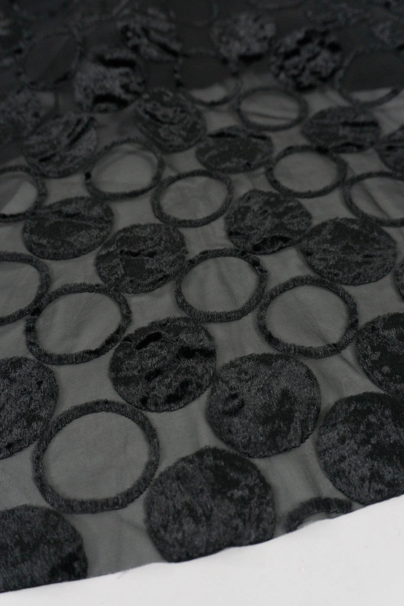 Comme des Garçons Circle Burnout Overlay Dress - Image 8