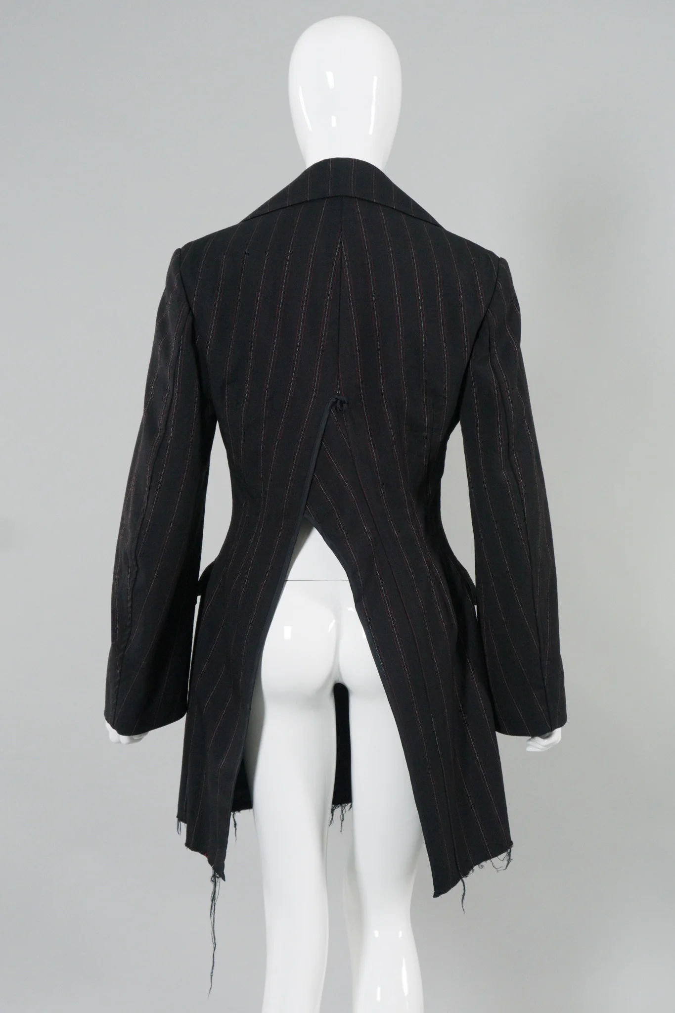 Comme des Garçons Pinstripe Back Vent Jacket - Image 6