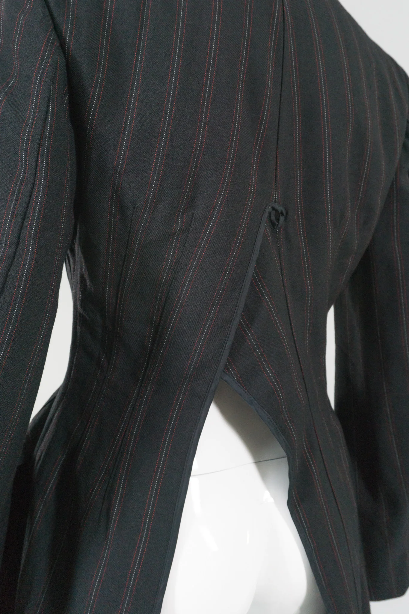 Comme des Garçons Pinstripe Back Vent Jacket - Image 9