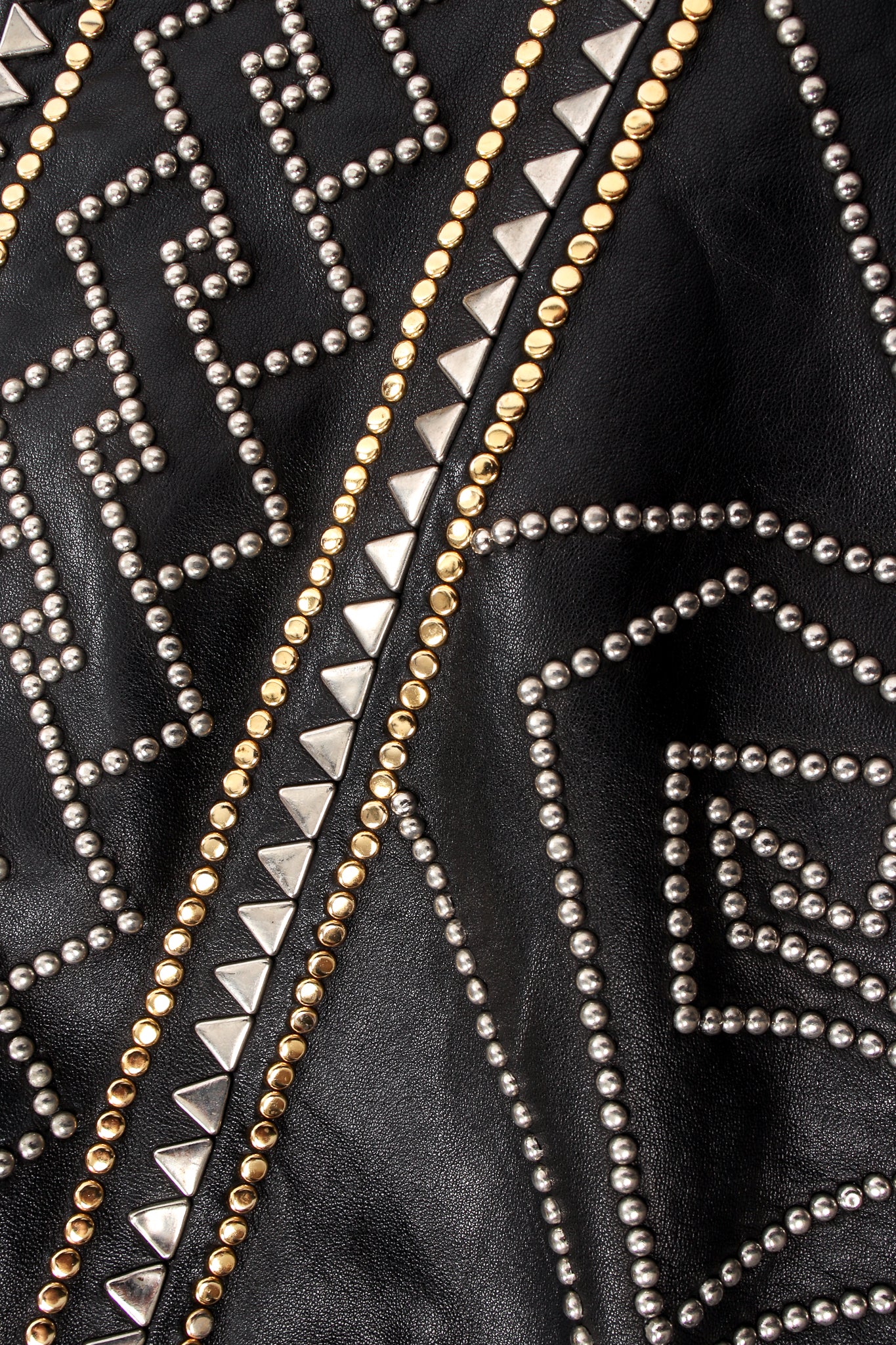 Compass Studded Leather Jacket - Image 10
