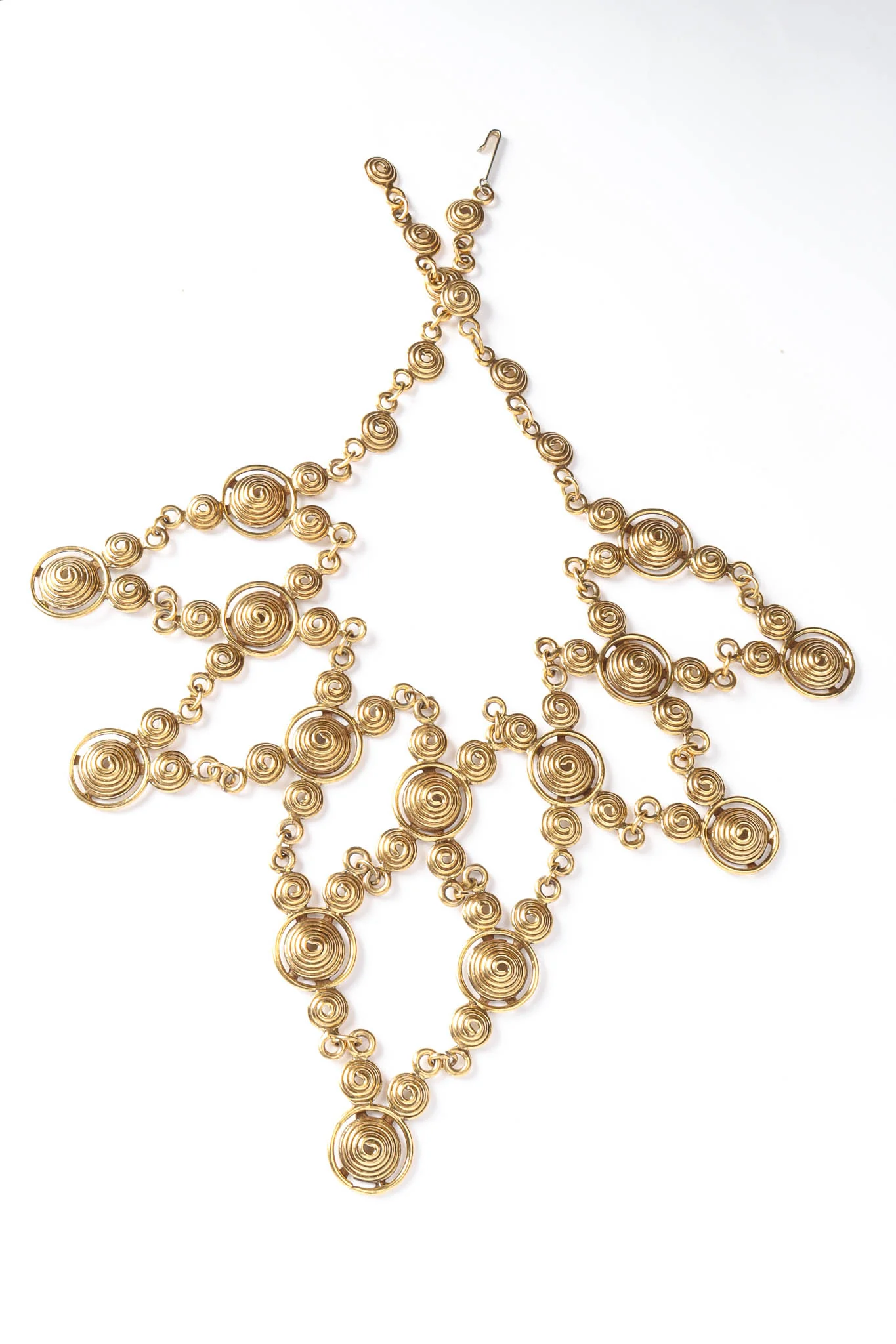 Concentric Spiral Bib Necklace - Image 4