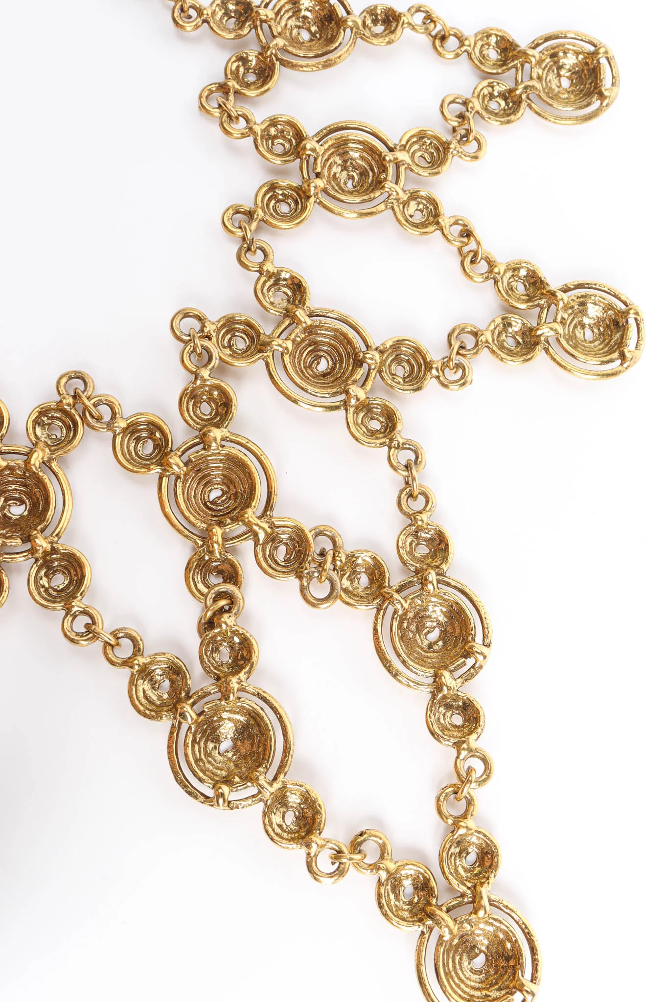 Concentric Spiral Bib Necklace - Image 7