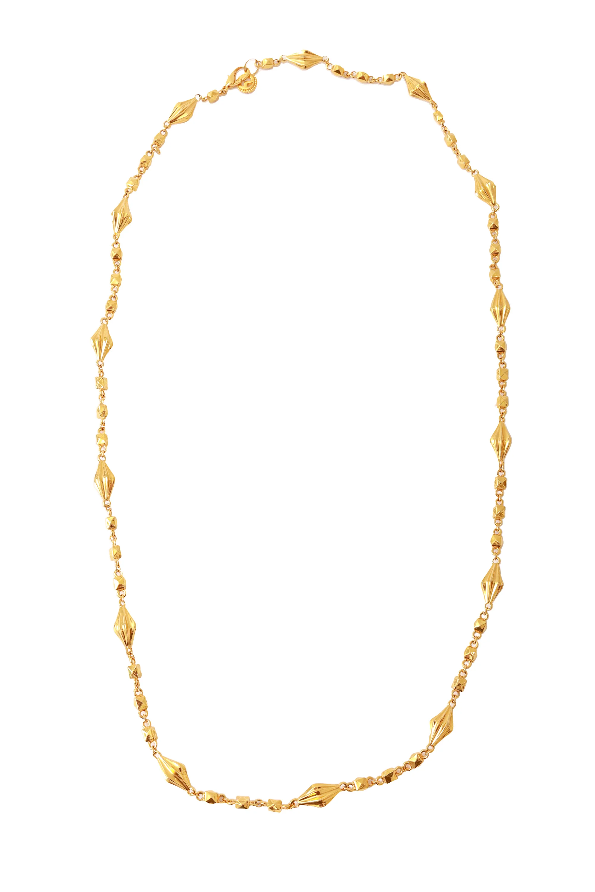 Cone Stud Chain Necklace