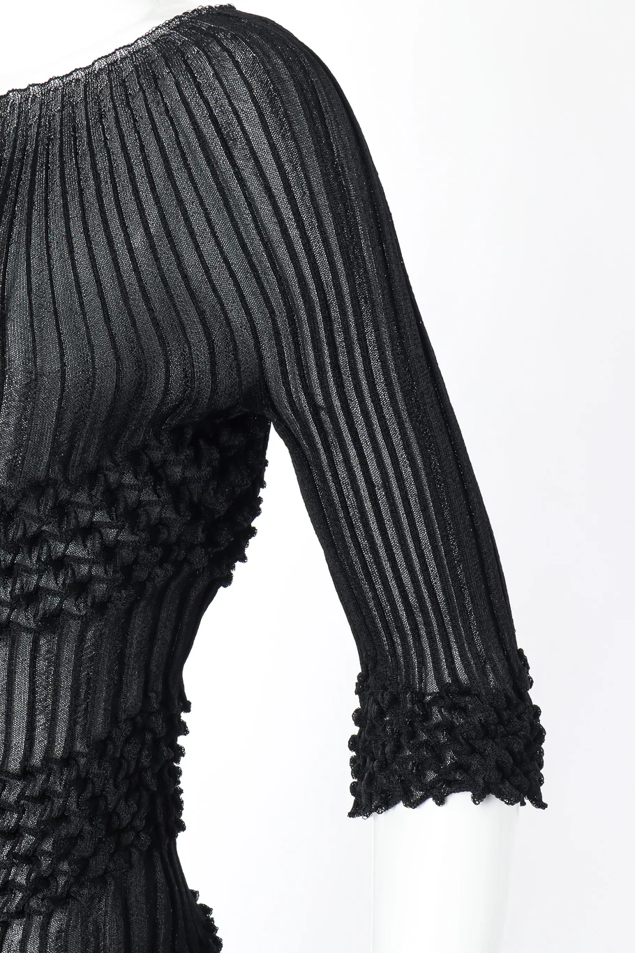 Contrast Pleat Knit Top - Image 3