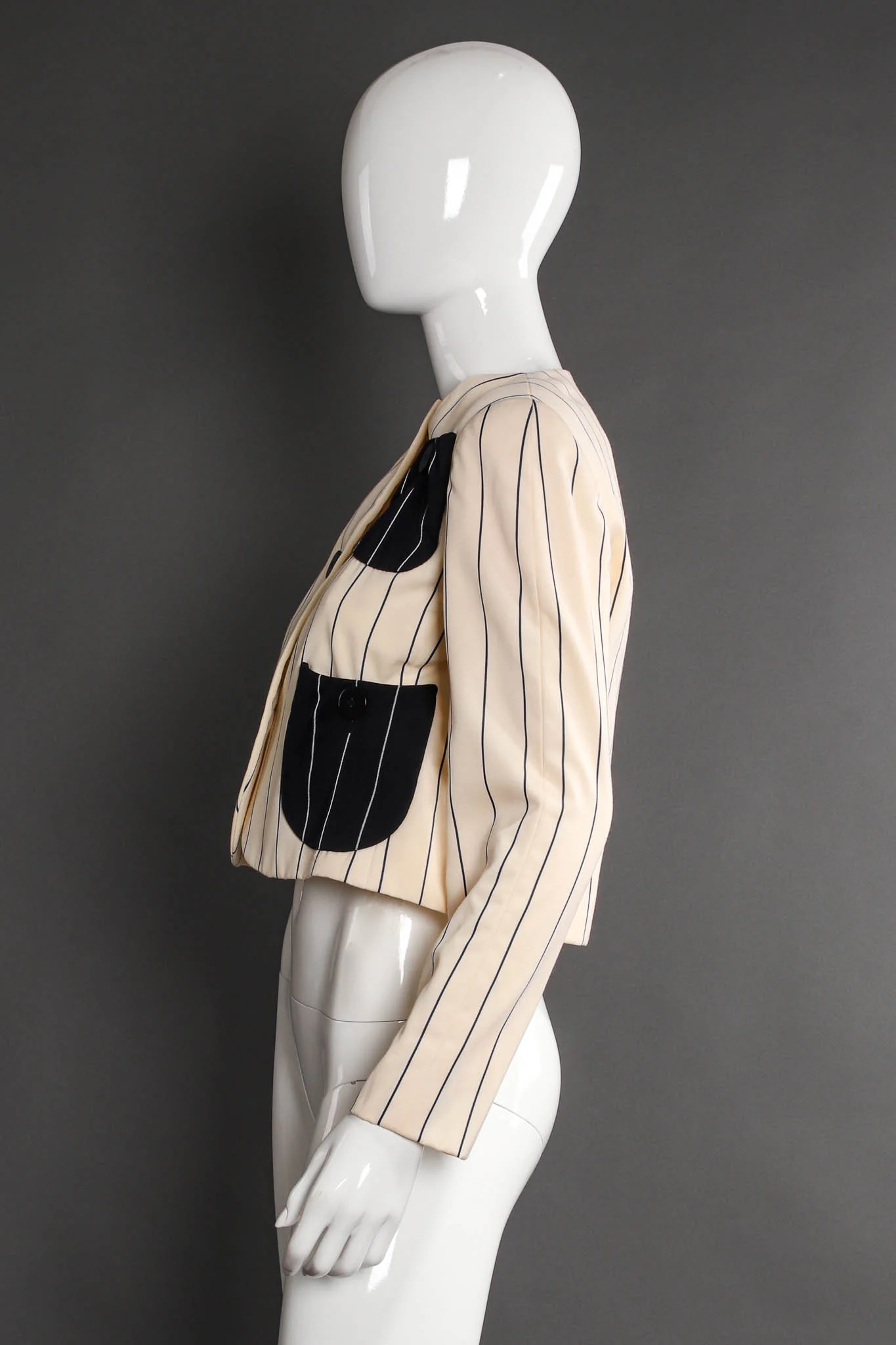 Contrast Stripe Jacket & Dress Set - Image 8