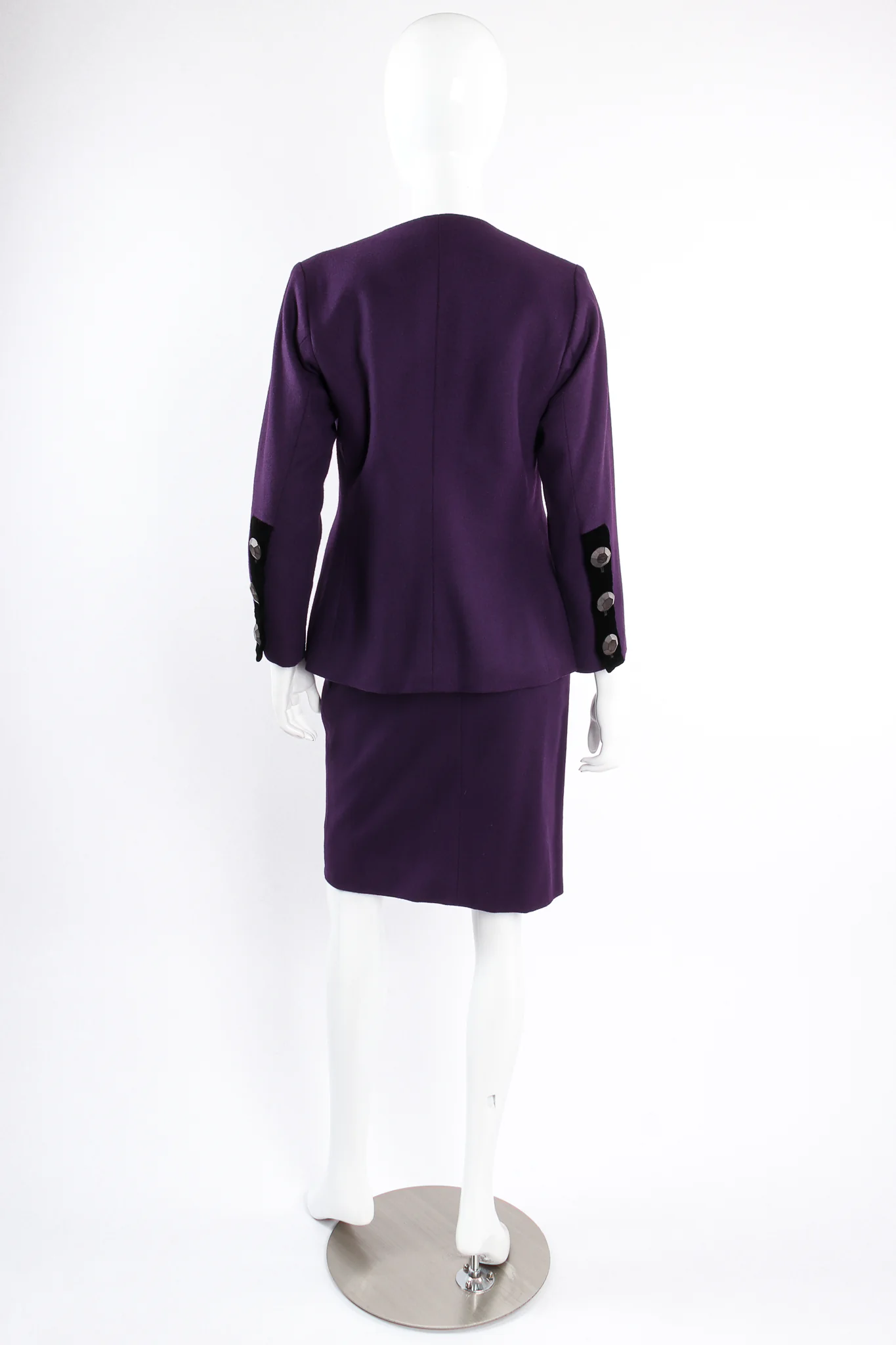 Contrast Toggle Jacket & Skirt Set - Image 6