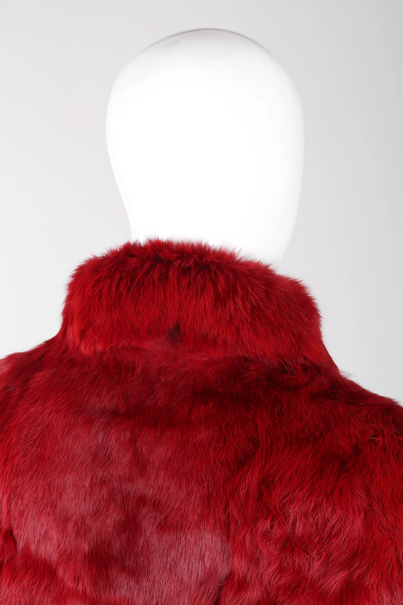 Contrast Trim Fur Coat - Image 10