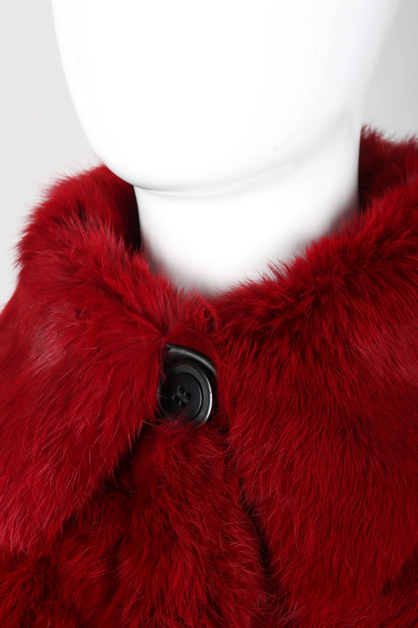Contrast Trim Fur Coat - Image 11