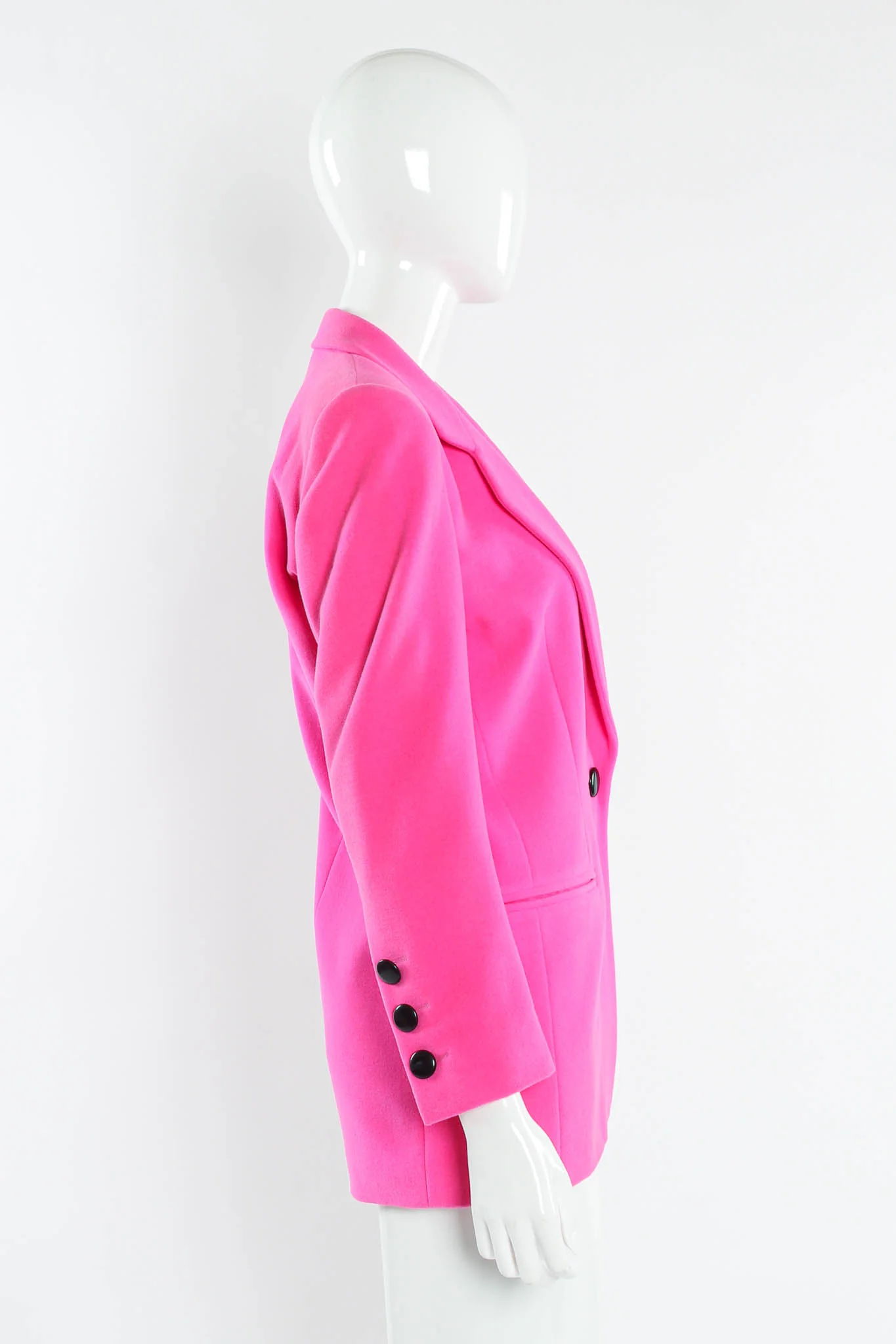 Hot Pink Wool Blazer - Image 2