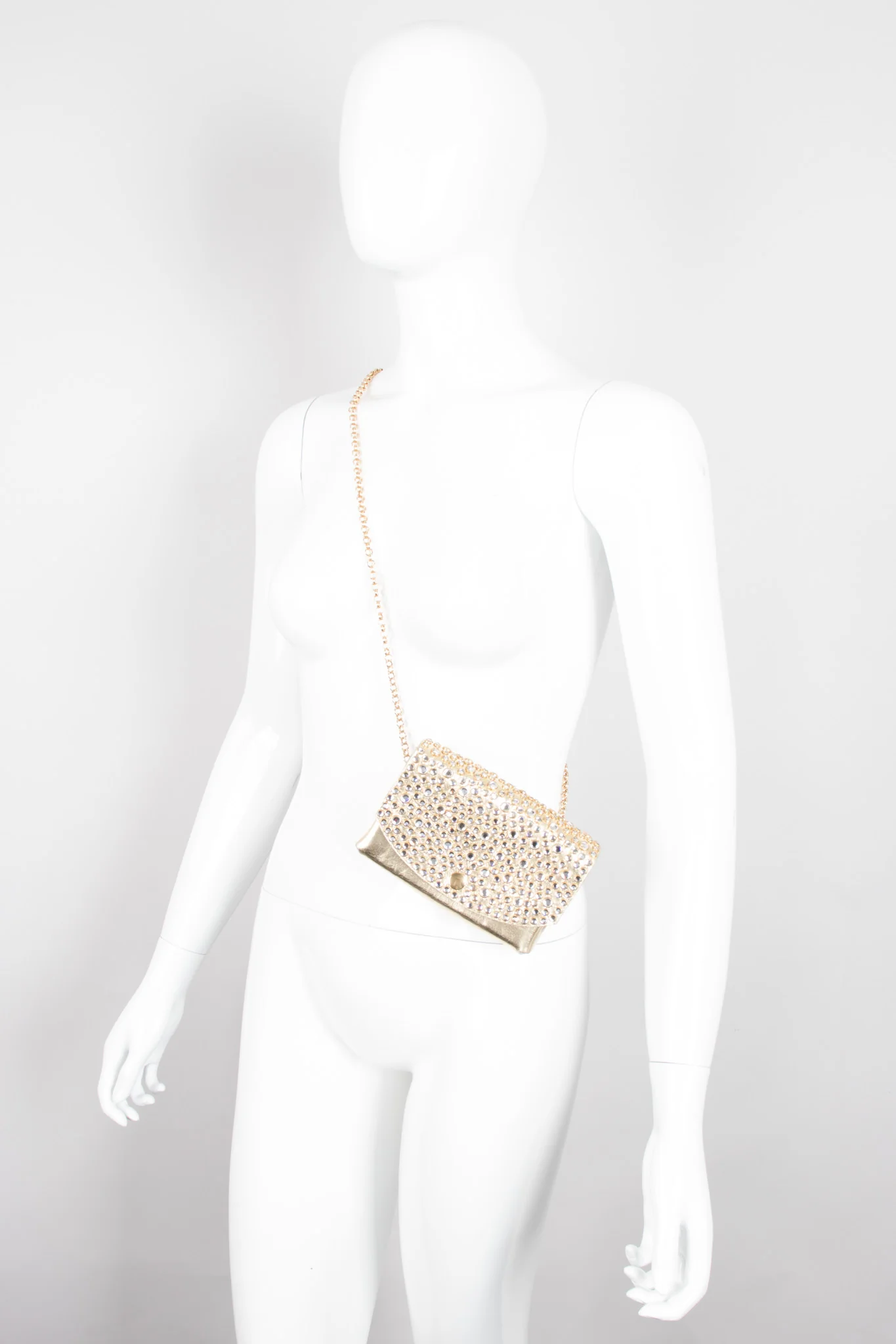Convertible Crystal Lamé Fanny Pack - Image 6