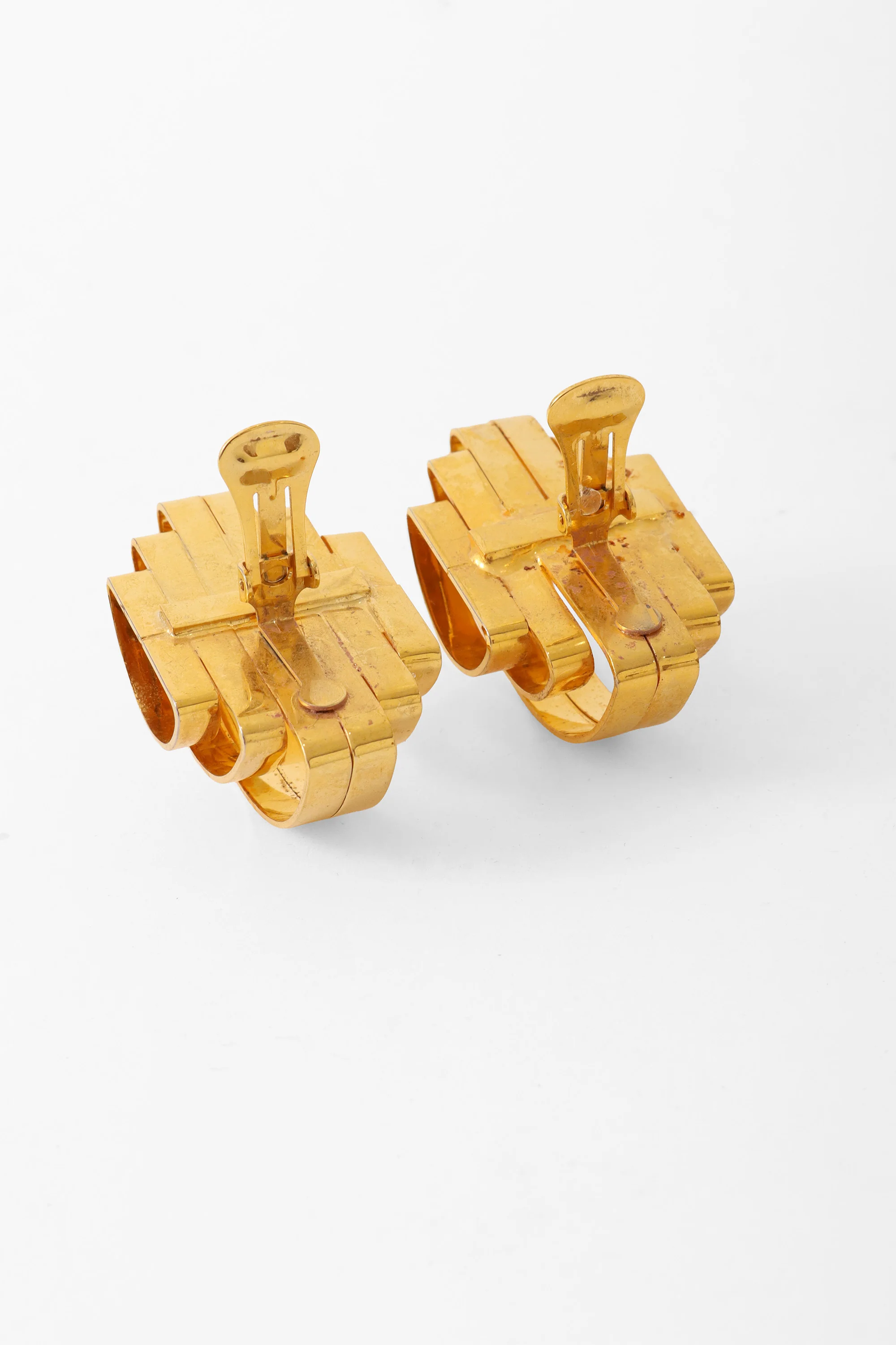 Convex Sculptural Earrings - Image 4