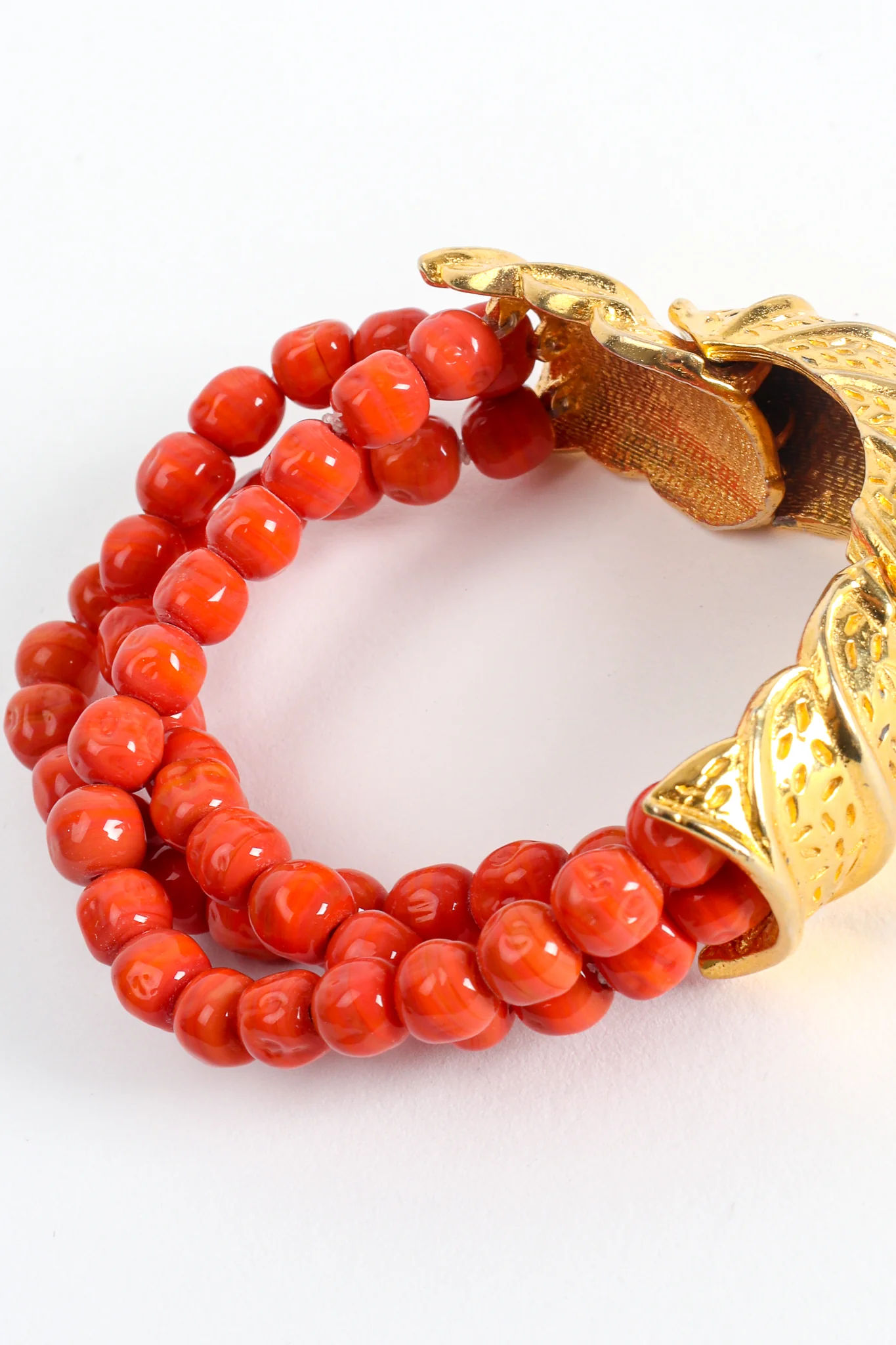 Coral Crustacean Bead Bracelet - Image 4