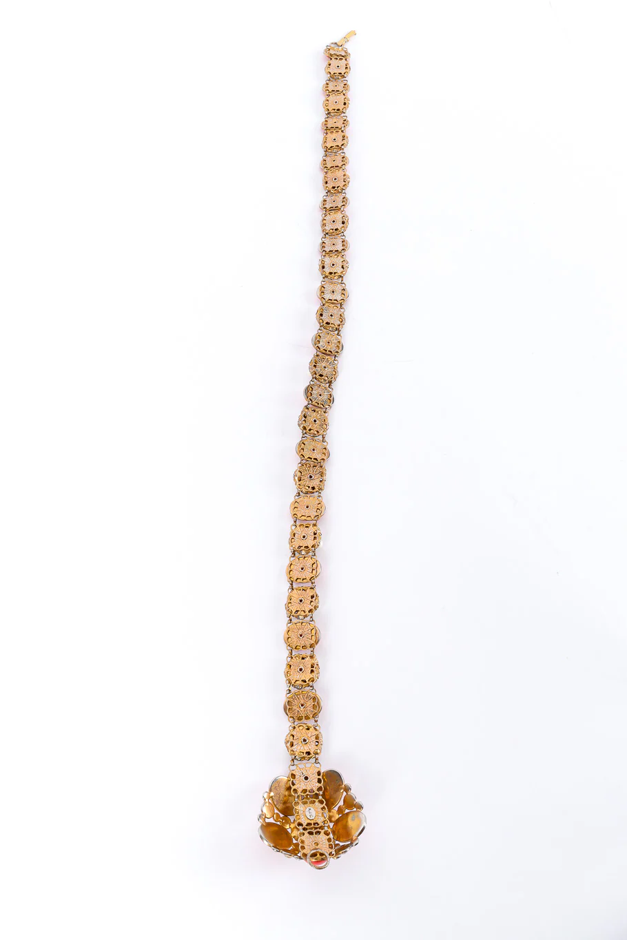 Coral Pearl Filigree Chain Belt - Image 5