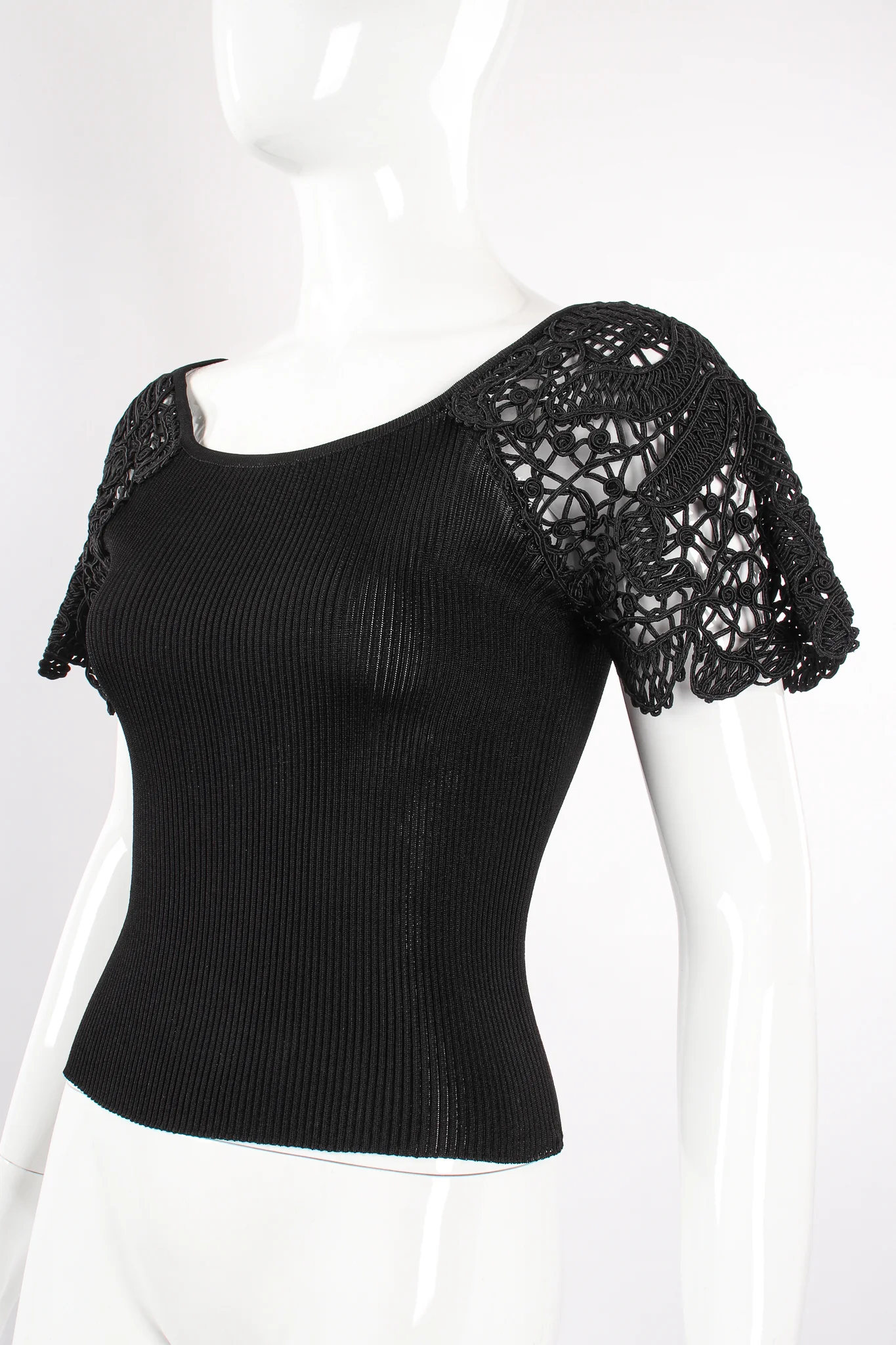 Corded Lace Sleeve Top